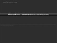 Tablet Screenshot of mothersbest.com